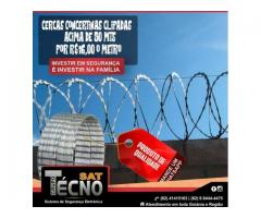 Cerca concertina clipada, Alarme, Câmera, Cerca elétrica, CFTV