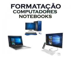 Formatamos computadores e Notebook em sua residência