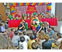 recreação de festa dia das crianças, locutor pra loja