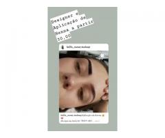 Sobrancelha e aplicação de Henna