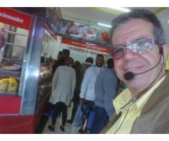 Locutor  porta de loja, locução na help