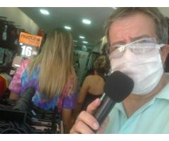 locutor de loja, inauguração de comercio