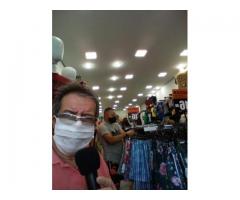 locutor frente de loja, locutor para inauguração